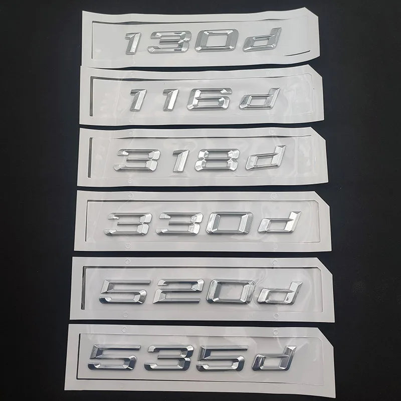3D ABS Letter and Number Trunk Badge Emblem Set for Cars - view 8