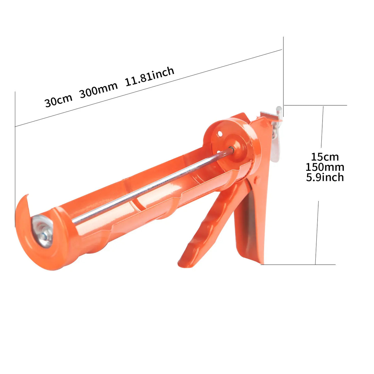 Glass Glue Gun Caulking Gun 10:1 Thrust Ratio, Blue Caulking Tool Gun Caulk Gun No Drip Hand Caulking Guns Silicone Gun Tool