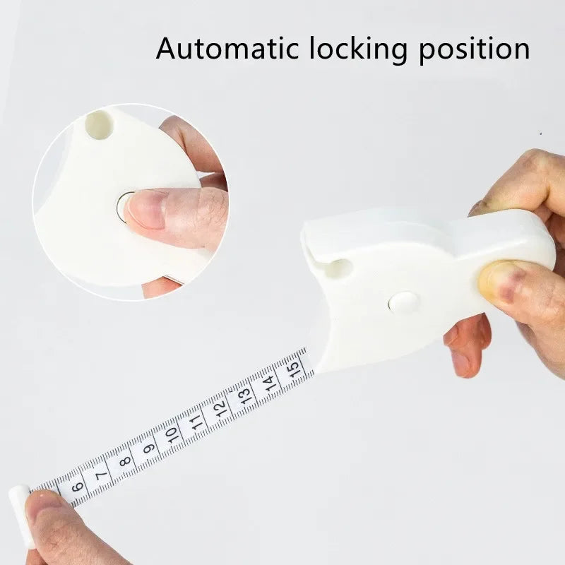 Automatic Telescopic Tape Measure Body Measuring Tape Sewing Ruler Tools Centimeter Tapes For Body Meter Measure White Tools