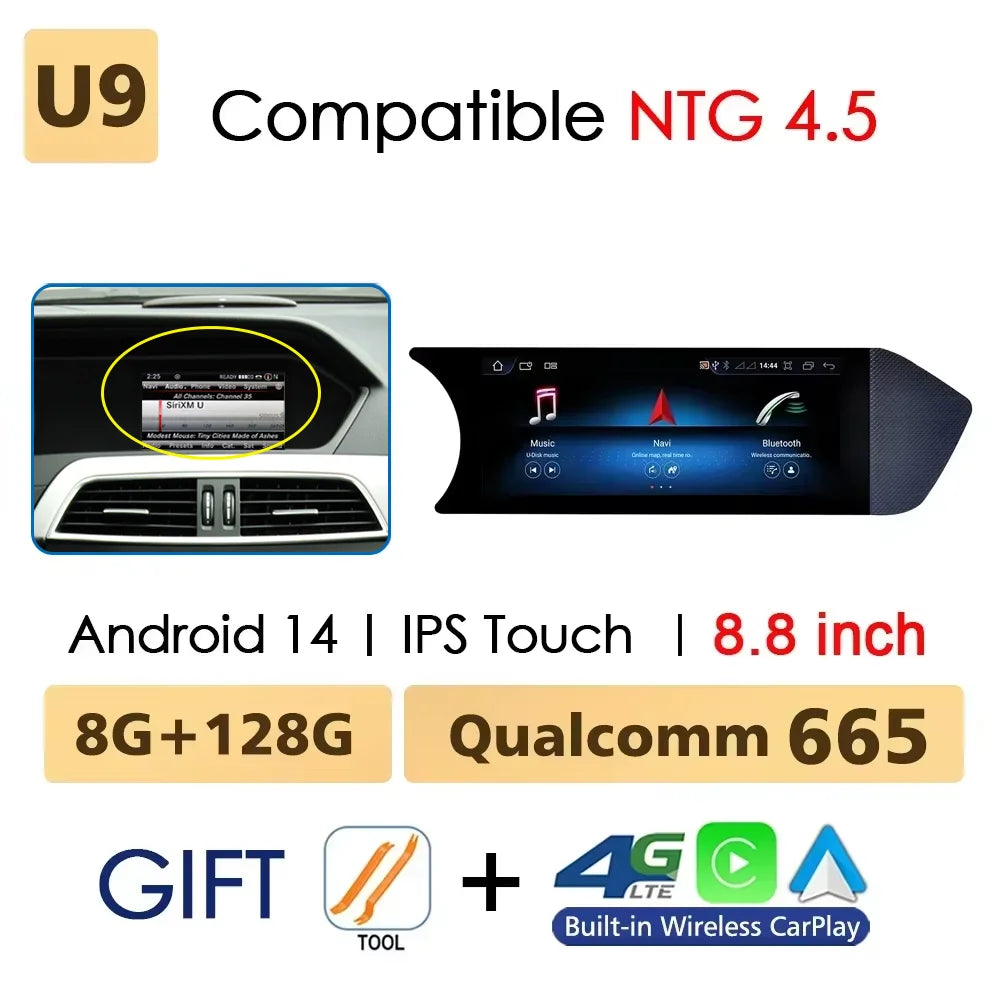 Wireless CarPlay Android 14 Stereo Mercedes C-Class W204 2011-2014 - image 11