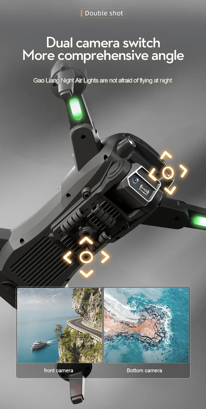 S2S 8K Foldable Drone - Dual Camera, Brushless, Obstacle Avoidance - image 14