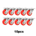 10-Piece 1.5-Inch Swivel Casters – Silent Heavy-Duty Wheels