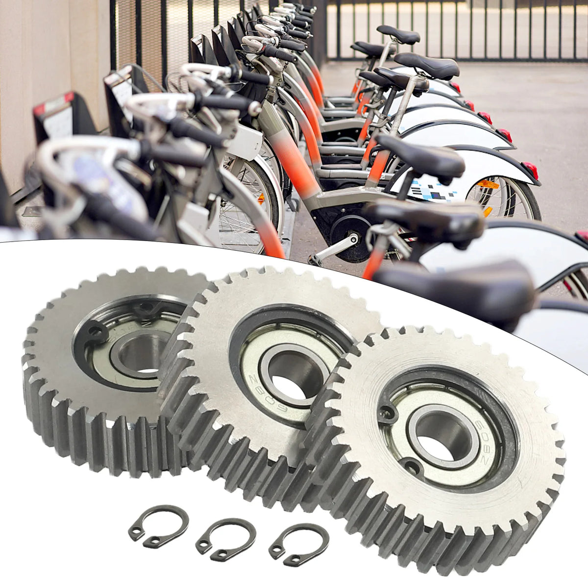 3Pc Electric Bicycle Planetary Gear 36 Teeth Gears Steel Motor Gear E-bikes Parts For-Bafang Motors 38mm 8mm E-bikes Accessories