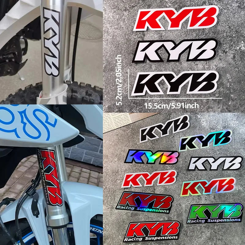 2-Pack KYB Front Fork Decals, Waterproof Vinyl - image 3