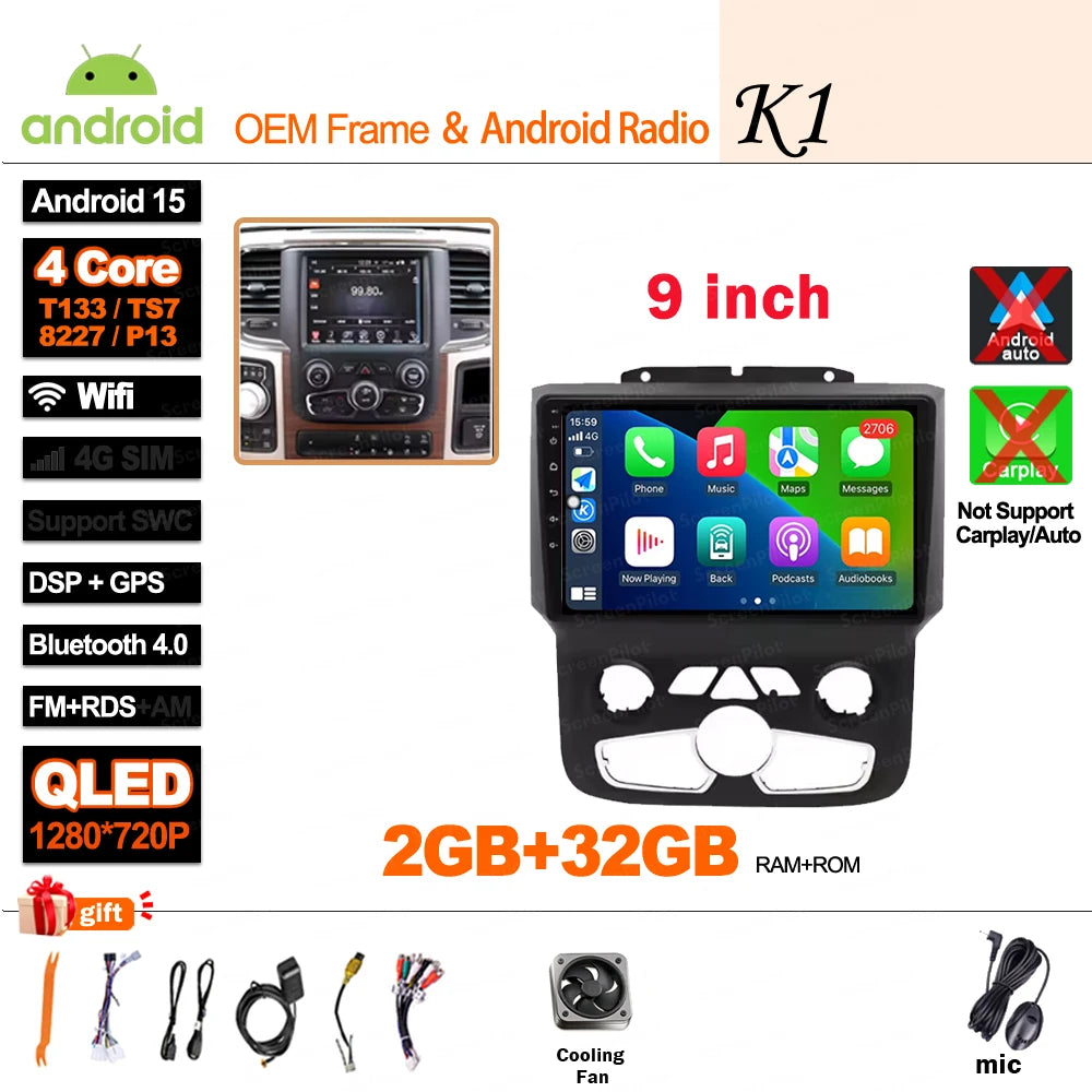 Android 16 Car Stereo Head Unit for Dodge Ram 1500 2500 3500 2013-2018 - image 34