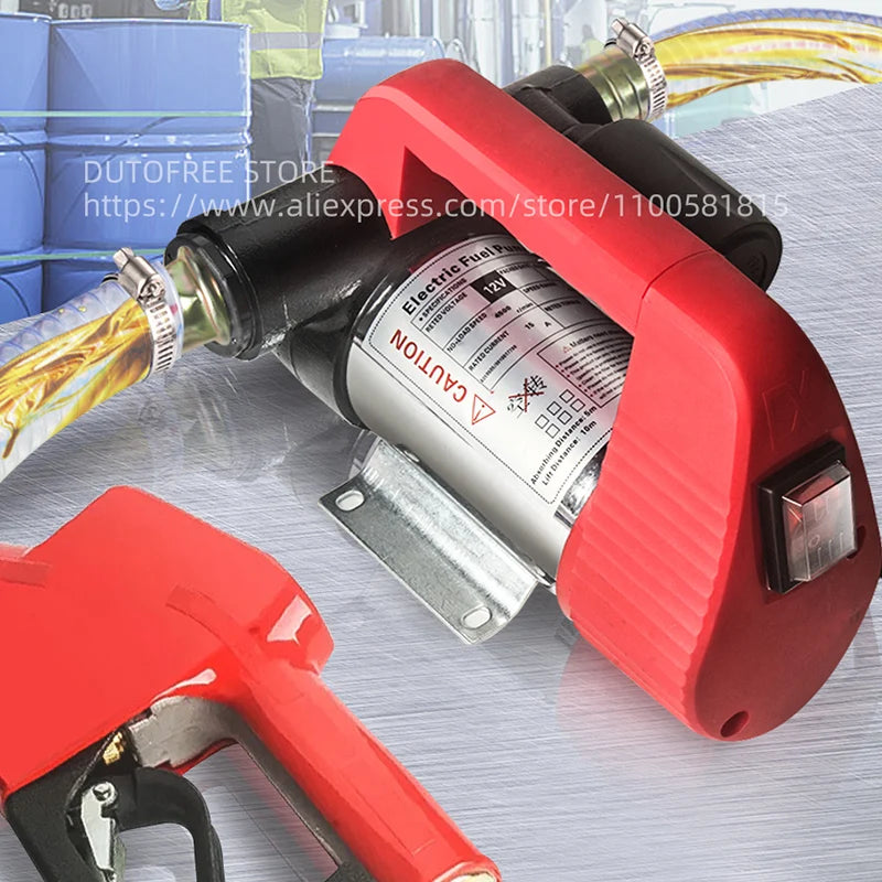 12V/24V/220V Fuel Transfer Pump for Diesel Universal Electric Car Fuel Pump Self-Priming Pump Automatic Stop Electric Oil Pump