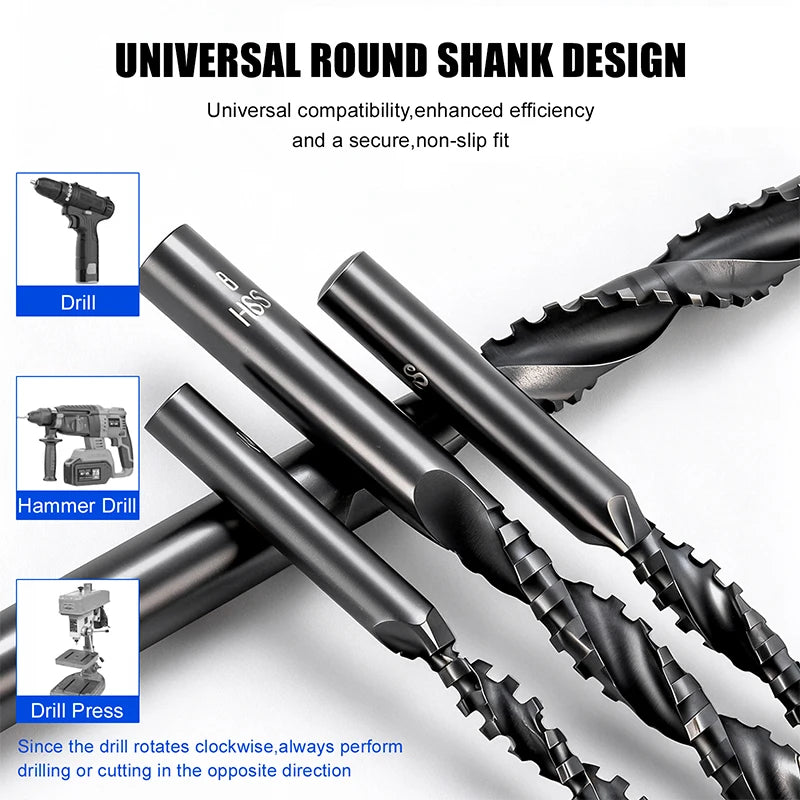 HSS Universal Drill Bit for Drilling Shaping Reaming and Decorative Cutting in Wood PVC and Metal a Versatile 4 in 1 Design