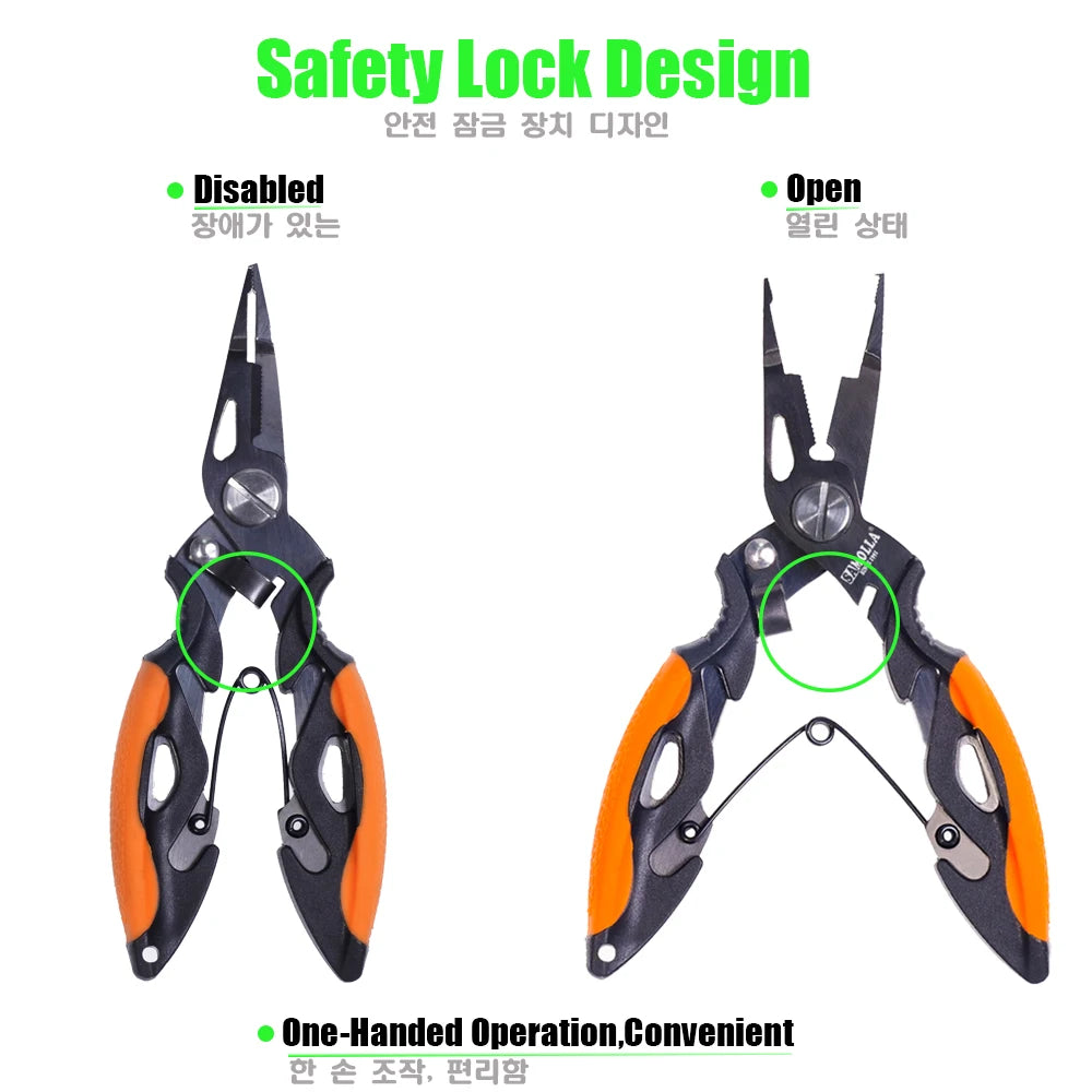 420 Stainless Steel Multifunctional Pliers with Line Cutter
