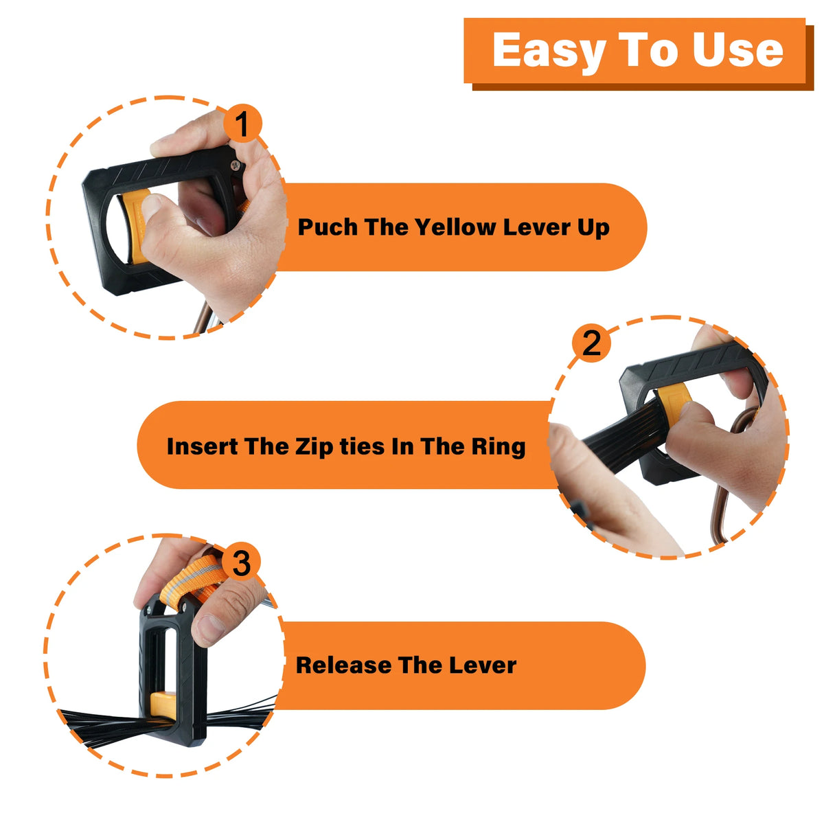 Reusable Zip Tie Holder Organizer Band