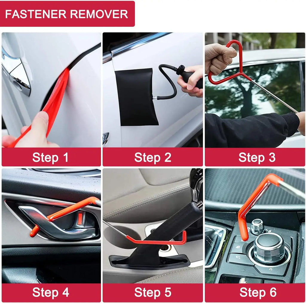 21PCS Car Door Panel Removal Tool Kit with Air Pump and Grabber - image 2