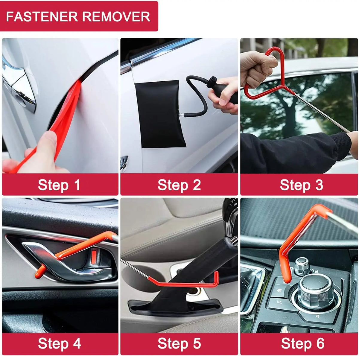 21PCS Car Door Panel Removal Tool Kit with Air Pump and Grabber - image 2