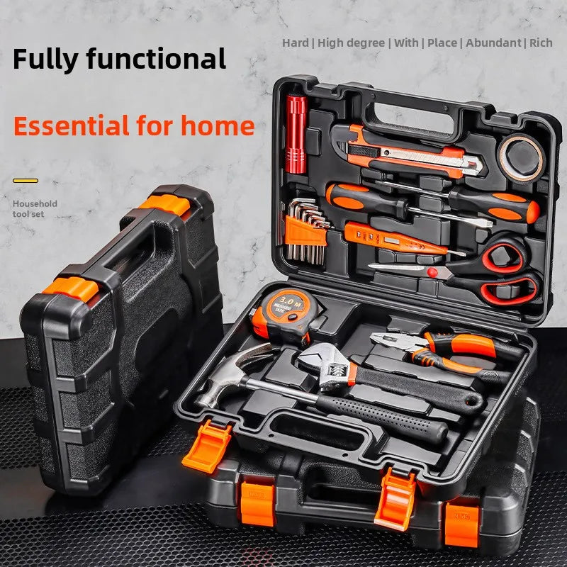 Household & Auto Repair Hardware Tool Set - Multifunctional Industrial Grade Wrench Combination Kit