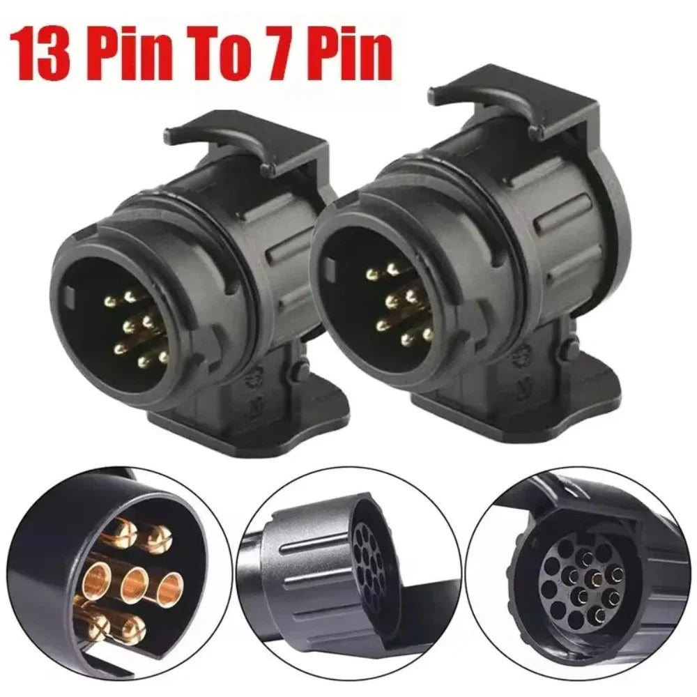 13 Pin to 7 Pin Trailer Towing Adapter, 12V