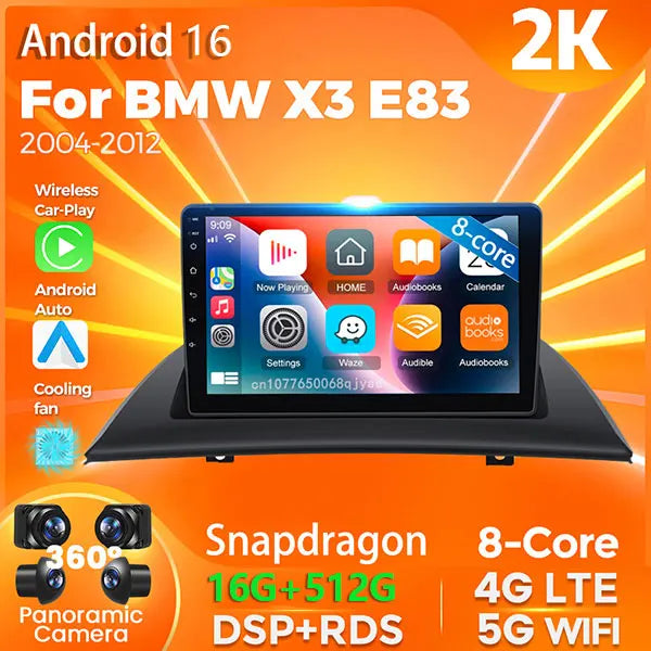 Android Car Stereo for BMW X3 E83 2004-2012 Carplay GPS