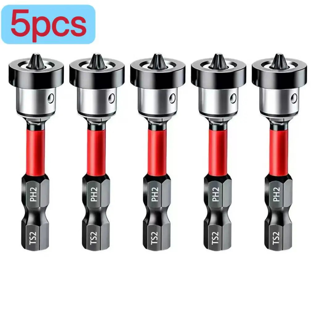 Magnetic Anti-Slip S2 Steel Screwdriver Bit Set for Drills, 3/6/12-Piece
