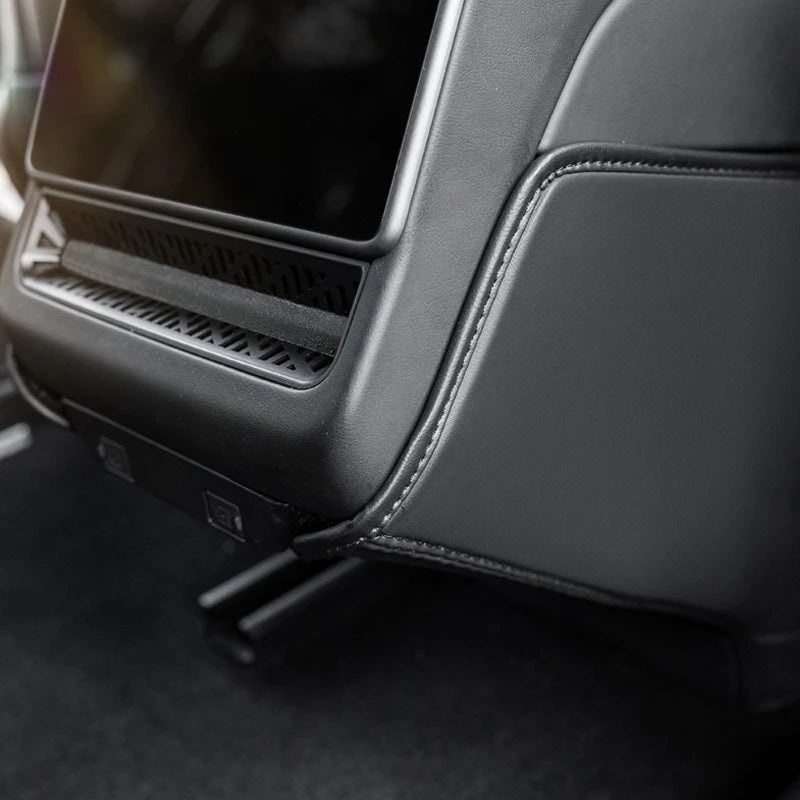 For 2025 Model Y Juniper rear air conditioning vent anti kick pad, Refreshed Model Y interior suede protection pad, dust pad
