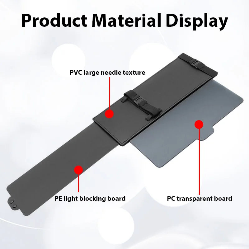 Universal Car Sun Visor Extender, Retractable Anti-Glare Shield