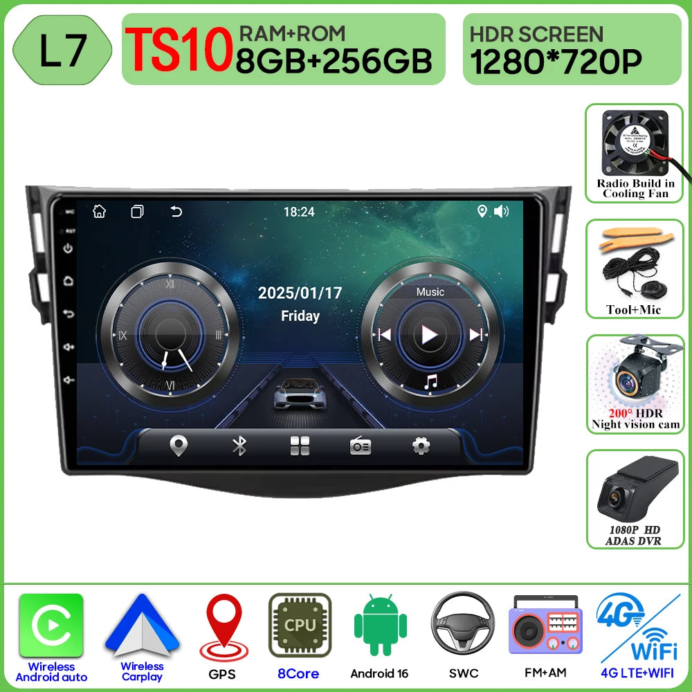 Android Auto Carplay GPS for Toyota RAV4 2005-2013 9 Inch Car Radio - image 15