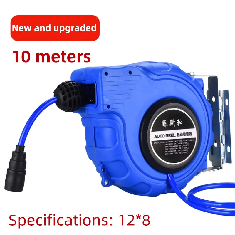 Wall-Mounted Automatic Retractable Air Hose reel Suitable for Air Tools Tire Inflation In Garages Industrial Repair Equip