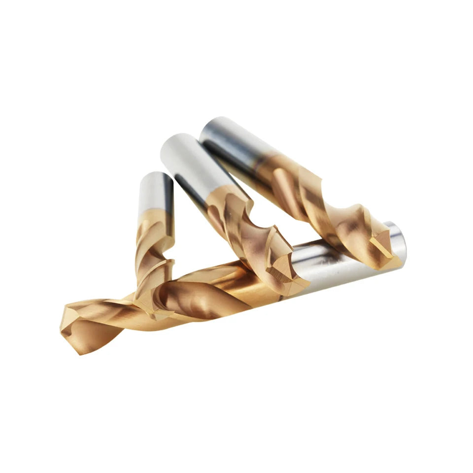 LUFEICNC HRC55° Carbide Drill Bits Tungsten Steel Drills CNC Lathe Stainless Steel Drilling Hard Metalworking Tools 0.5-20.0mm