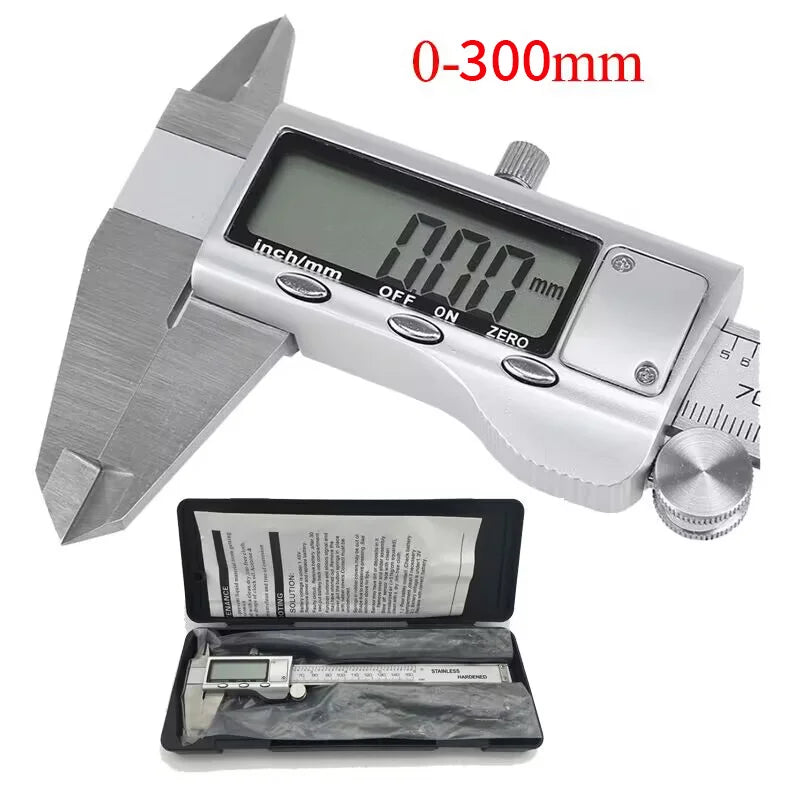 Metal Digital Caliper 150/200/300MM Stainless Steel Electronic Digital Vernier Caliper Micrometer Measuring Tool Caliper