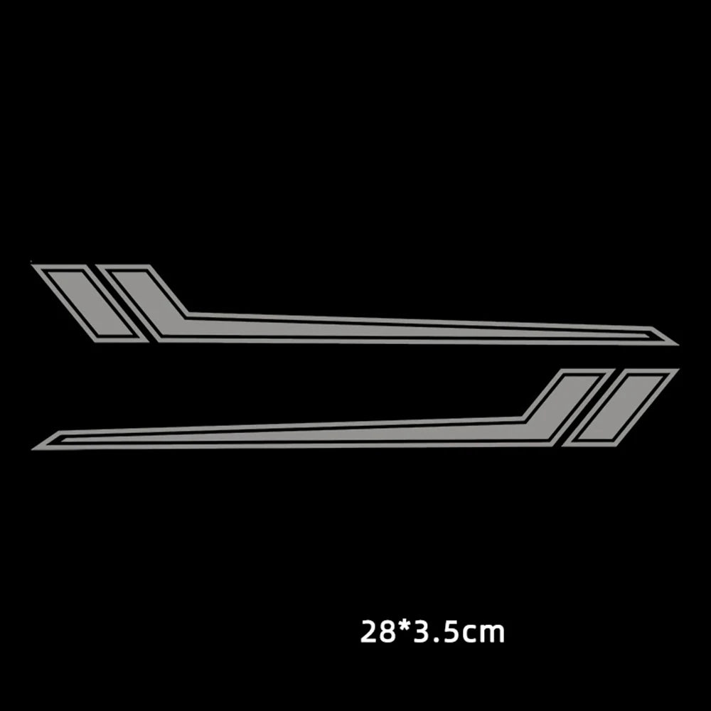 Universal Reflective Motorcycle Front Fender Decal, Waterproof - view 9
