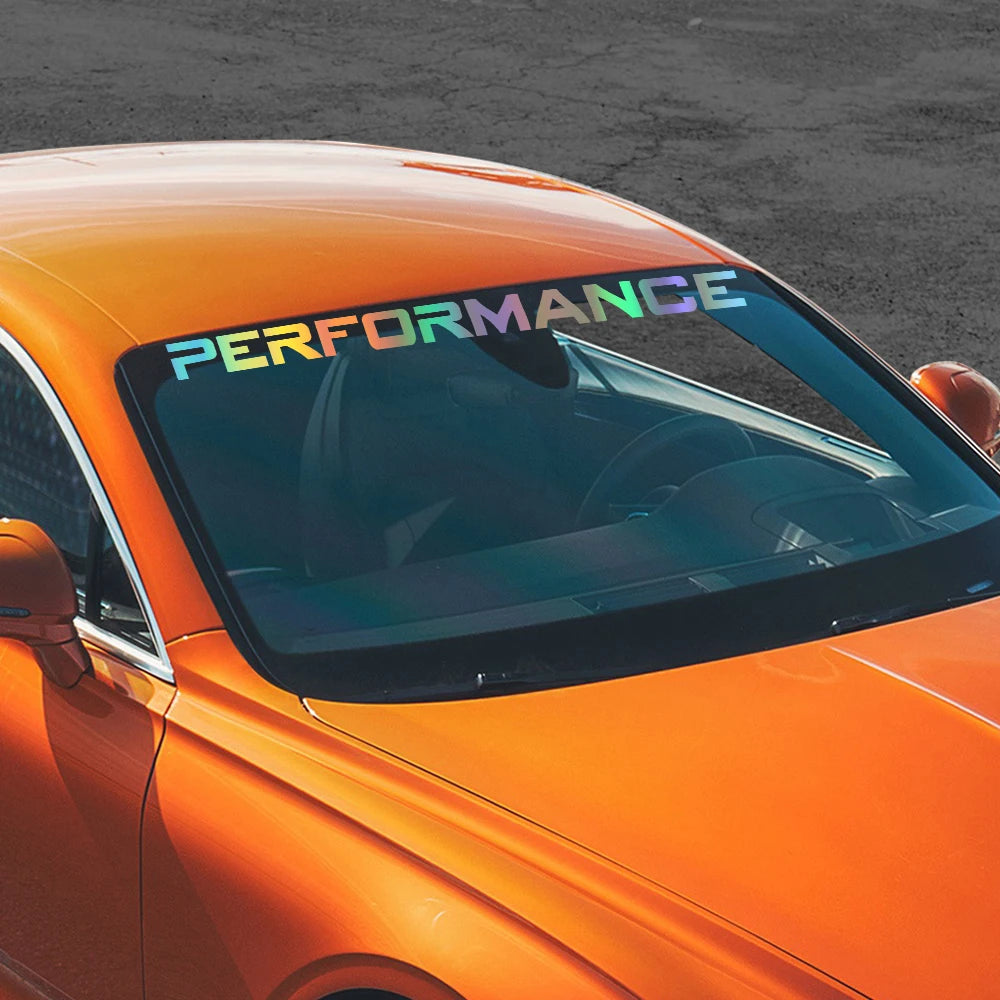 Car Front Windshield Graphic Decal, DIY Vinyl Wrap Strip - view 4