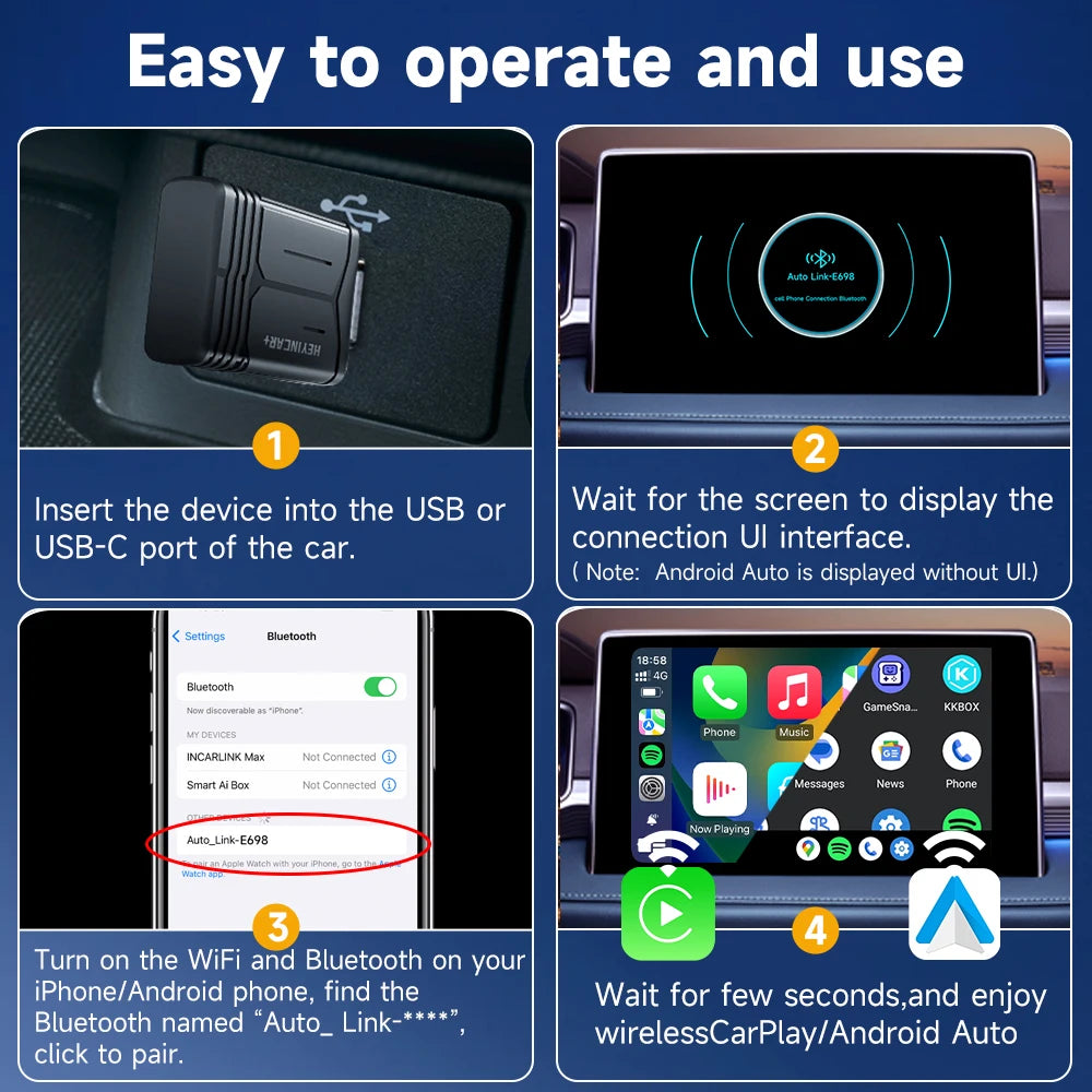 Wireless CarPlay & Android Auto Adapter for Easy Connectivity - image 4