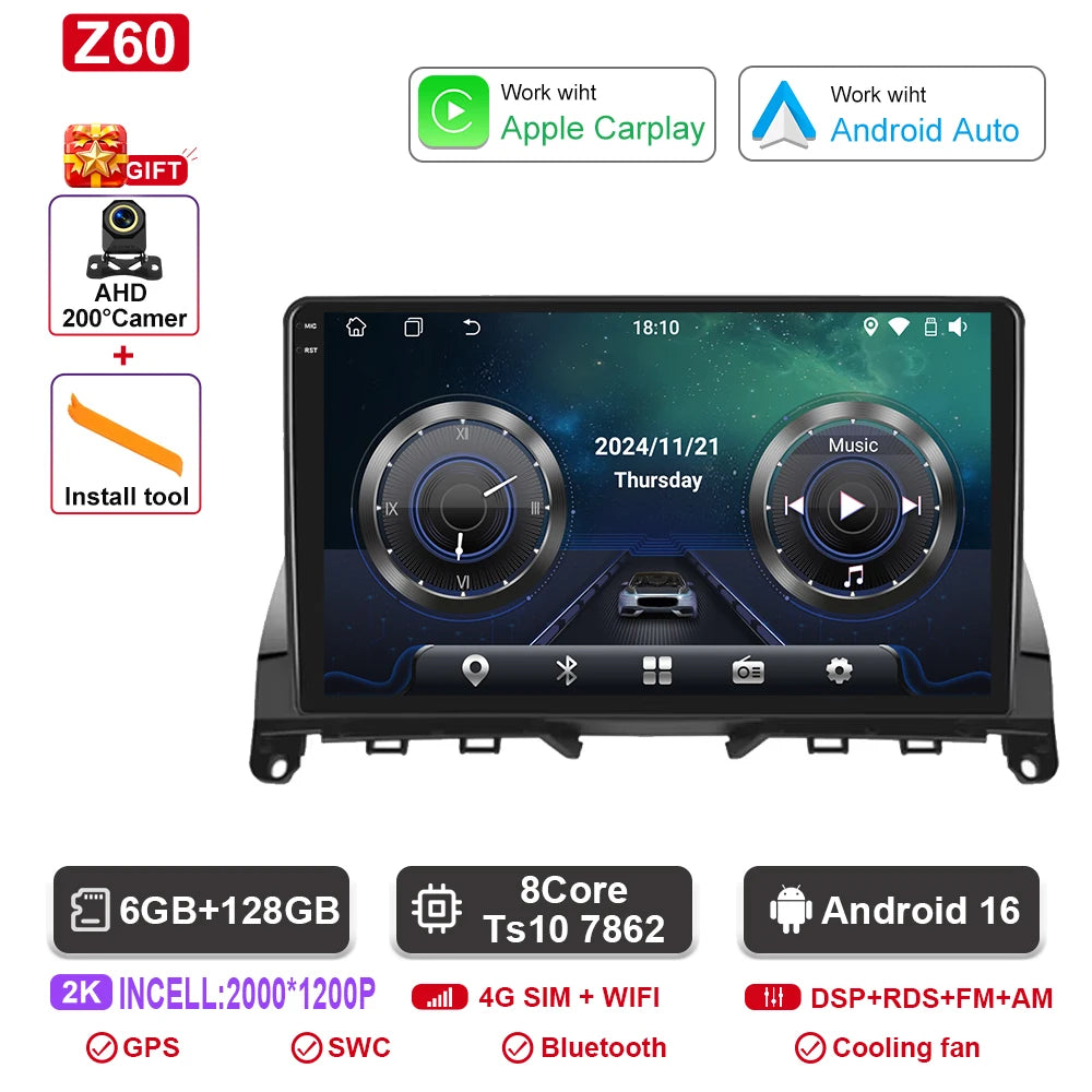 Mercedes C-Class W204 Android Multimedia System GPS & Bluetooth - image 16