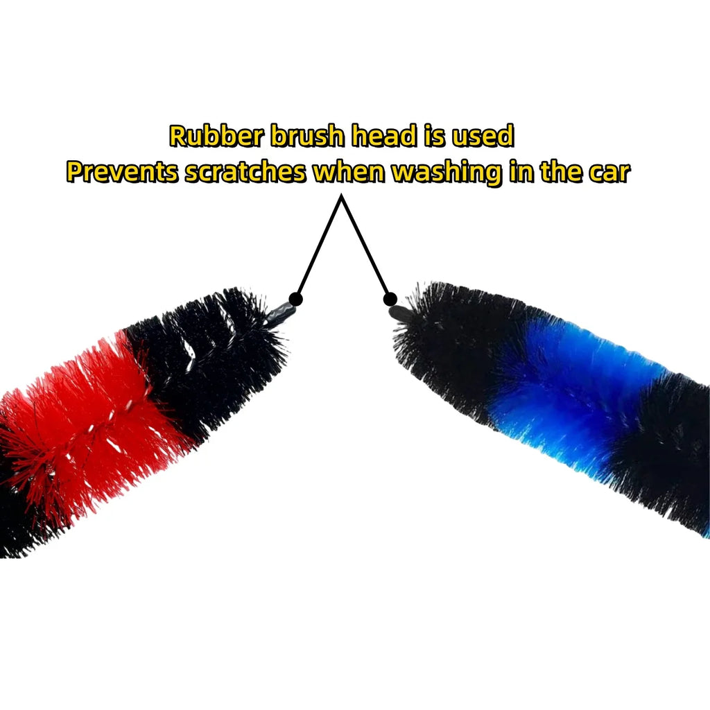 Long Handle Wheel and Rim Cleaning Brush