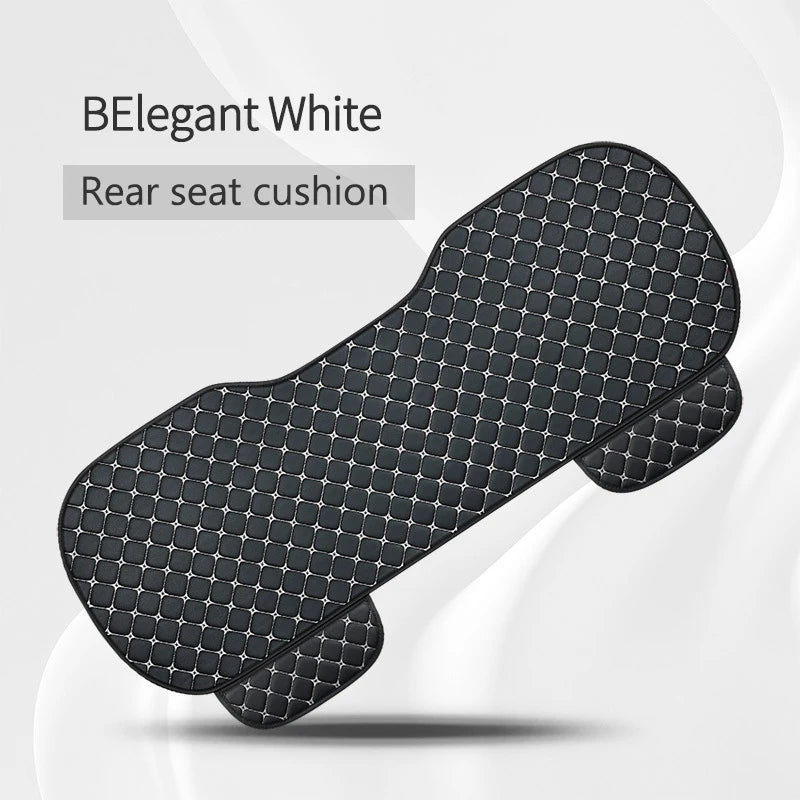 Minimalist PU Leather Car Seat Cushion, Universal Fit