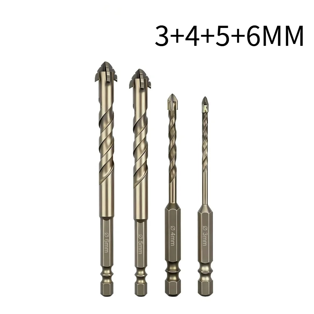 Four-Edge Eccentric Drill Bit for Tile, Glass, Marble & Concrete