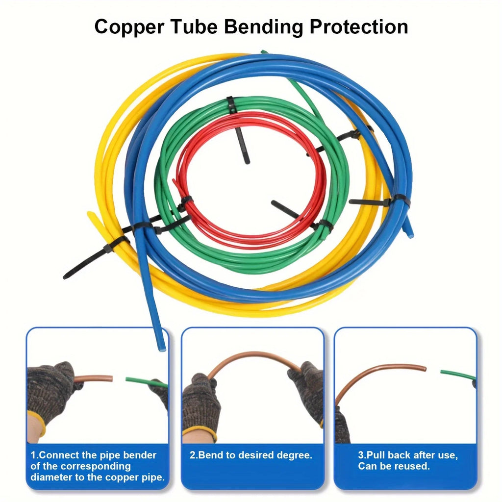 Copper Pipe Bending Protectors 4-Pack 2m (1/4-5/8) Anti-Kink HVAC - image 3