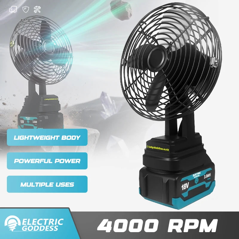 5/6/8 Inch Cordless Fan for Makita 18V Battery