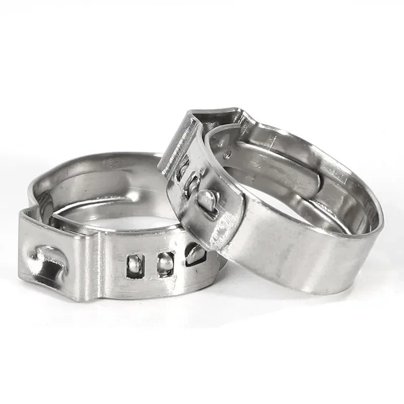 115-Piece Single Ear Hose Clamp Assortment Kit, 304 Stainless