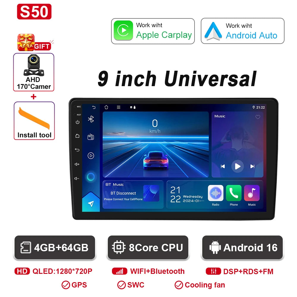 Universal Android Car Stereo with GPS, CarPlay & Bluetooth - image 22
