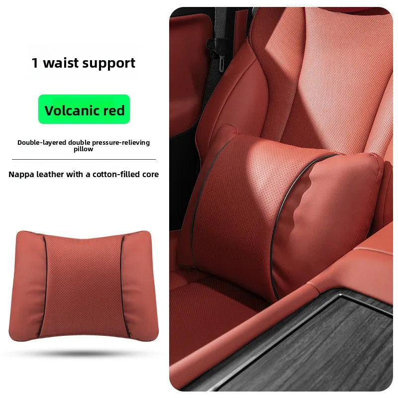 Perforated Artificial Leather Car Headrest or Backrest Cushion
