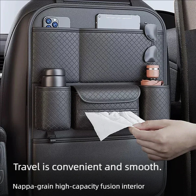 Car Seat Back Organizer with Kick Mat