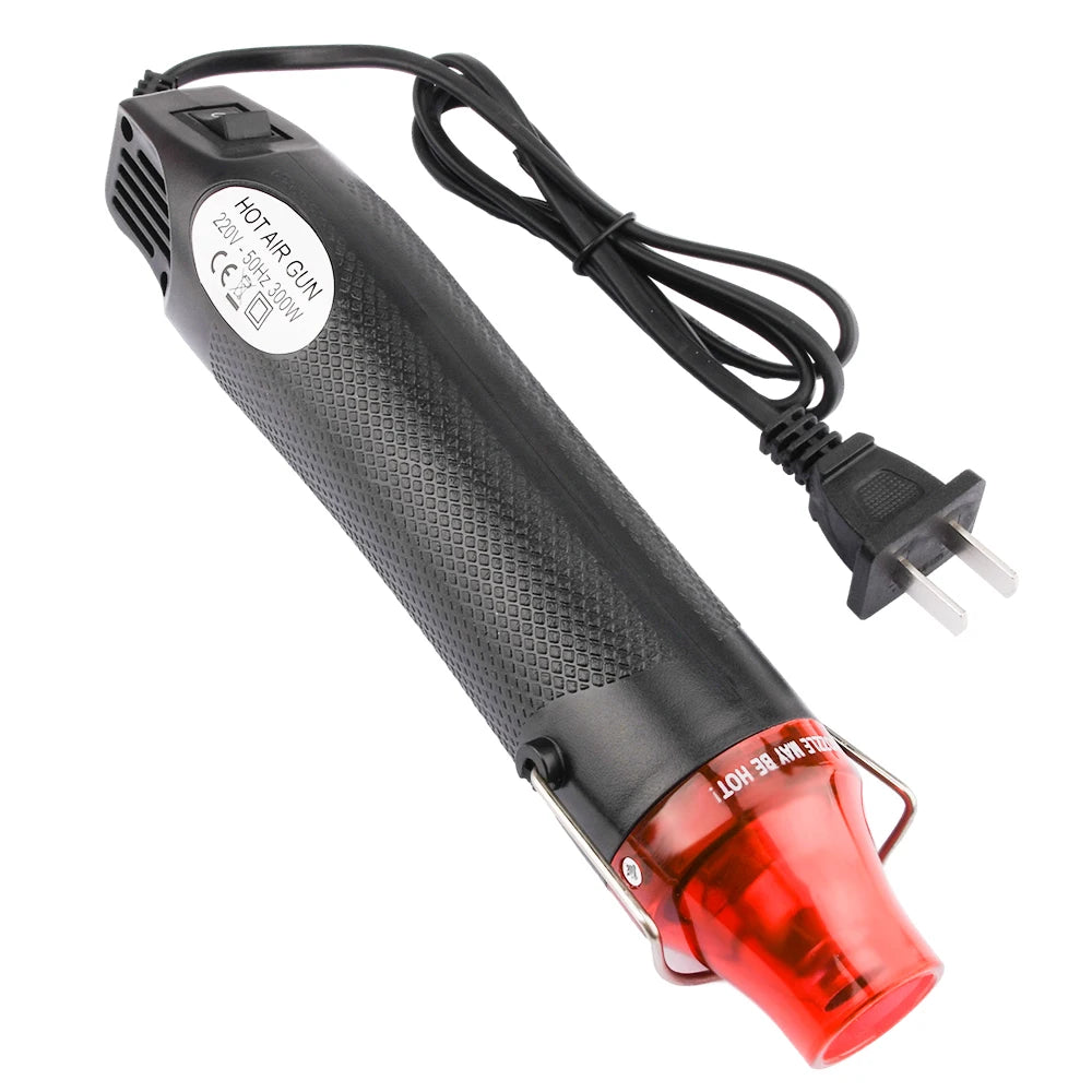 Electric Hot Air Heat Gun for DIY Soldering, Shrink Wrap and Plastic Repair