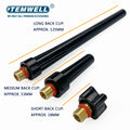5PCS Welding Tools TIG Welding Machine Accessories WP9 WP20 TIG Welding Torch/Gun Head Short Medium Long TIG Back Cap