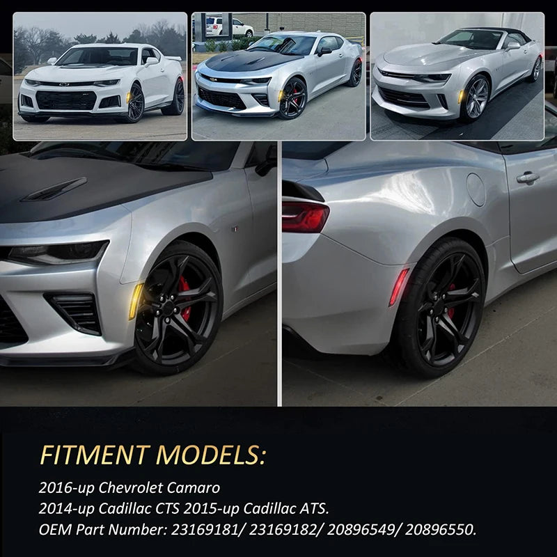 LED Side Marker Lights for 2016-2021 Chevy Camaro & Cadillac - image 10