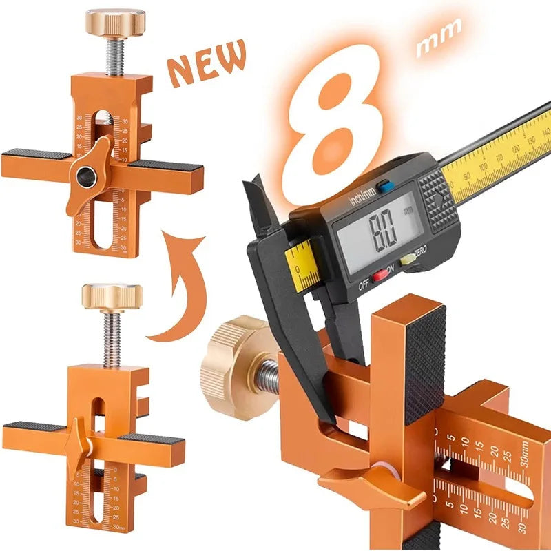 Cabinet Door Installation Jig, 2 in 1 Woodworking Positioning Tool - image 4