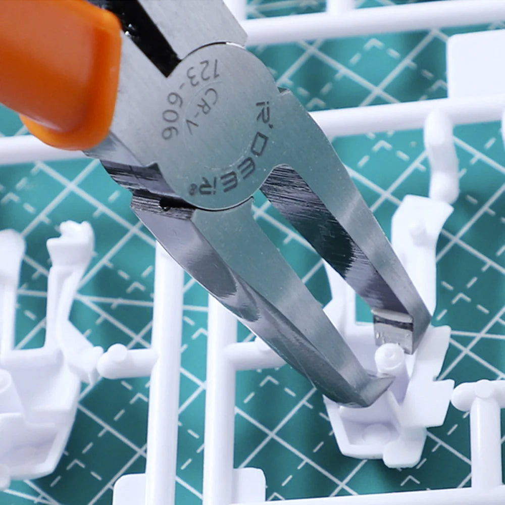 90° Flush Jaw Pliers 4/6/8/10mm CR-V Nipper for Plastic Sprue - image 3