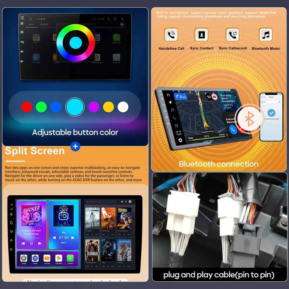 9-Inch Android 16 Car Multimedia Player GPS Peugeot Citroen - image 4