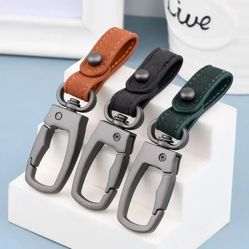 Fashion Handmade Keychain Leather Keyring DIY Car Keychain Key Holder Keys Organizer Charm Keychain Accessories