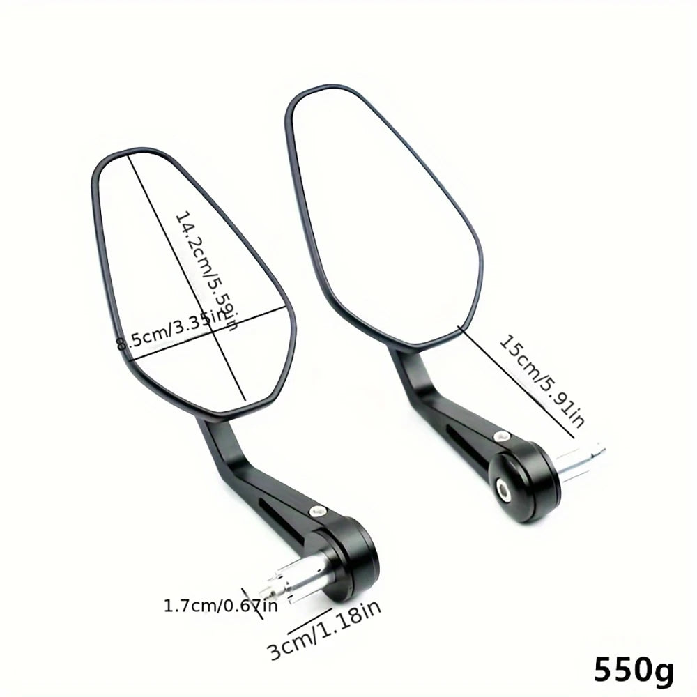 Handlebar Rearview Mirrors for Harley Motorcycles - image 4