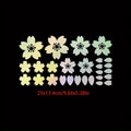 27-Piece Cherry Blossom Car Sticker Set for Windshield and Mirror