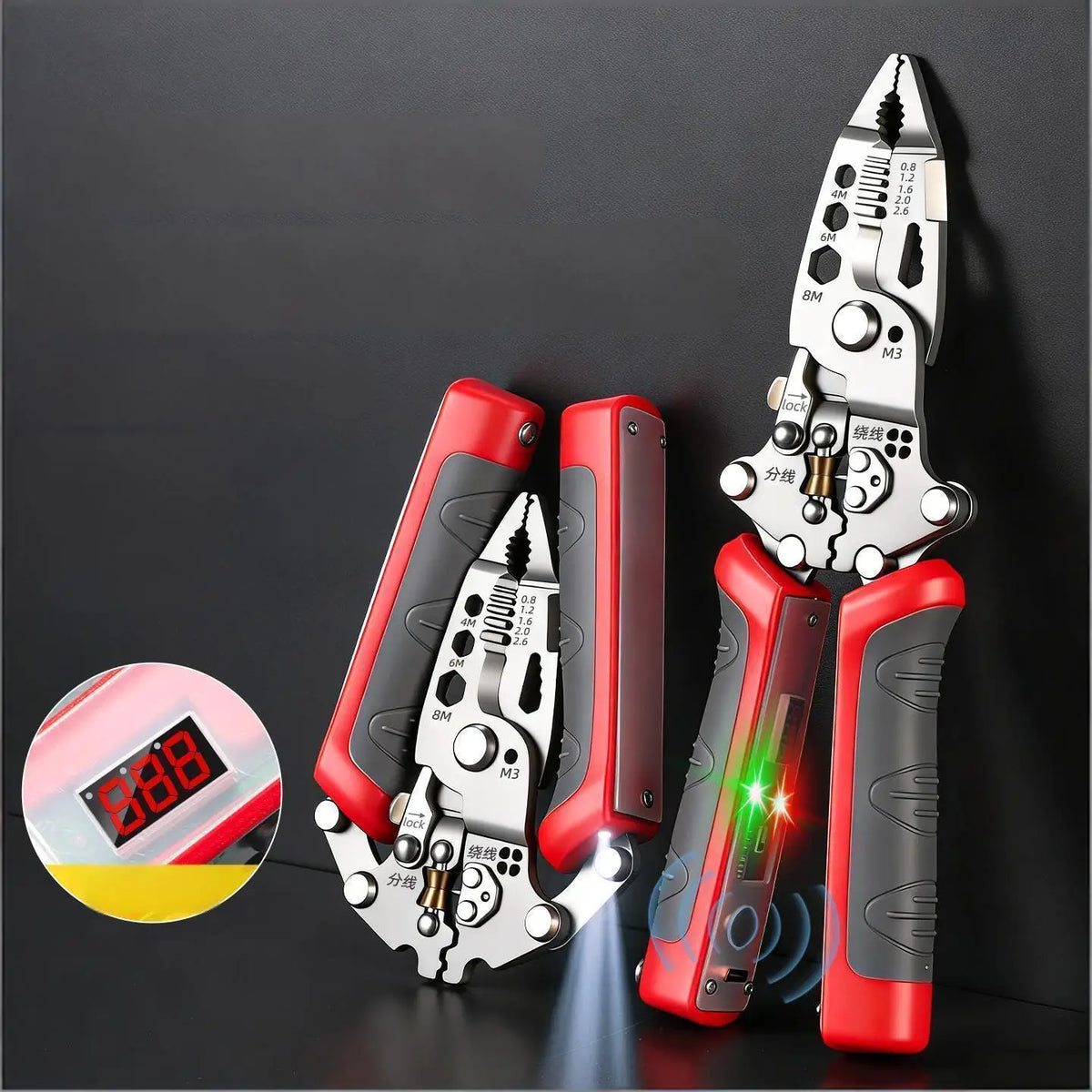Foldable Wire Stripping & Crimping Pliers - Electrician Tool - image 4