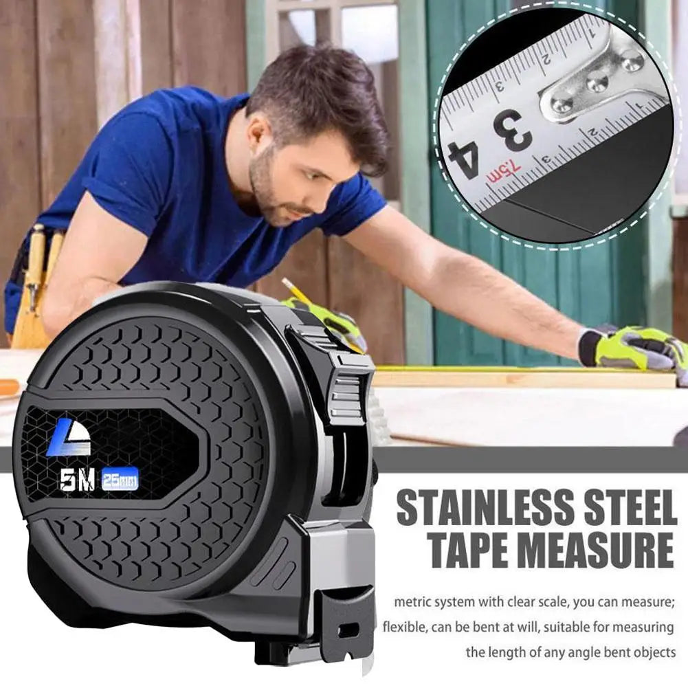 High Precision Metric Retractable Tape Measure 5/7.5/10M Woodworking Ruler
