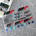 Reflective Motorcycle Fork and Windshield Sticker Set for Dirt Bikes